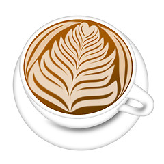 Image showing Cup of Latte Espresson Drink Illustration