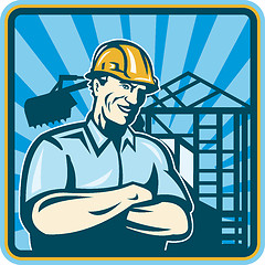 Image showing Construction Engineer Foreman Worker