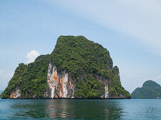 Image showing Island at Phang Nga Bay off the coast of Krabi, Thailand