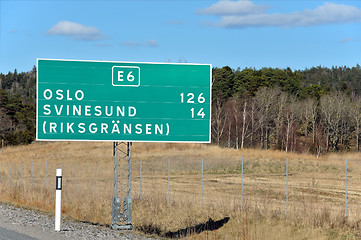 Image showing Sign in Sweden