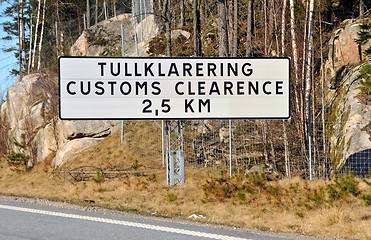 Image showing Sign in Sweden