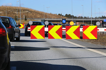 Image showing Customs control - E-6 - Svinesund