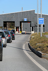 Image showing Customs control - E-6 - Svinesund