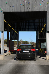 Image showing Customs control - E-6 - Svinesund