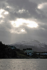 Image showing sunrise in Lofoten, Norway