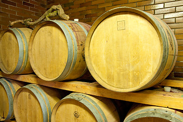 Image showing wine barrels