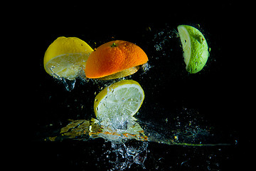 Image showing fruit splash