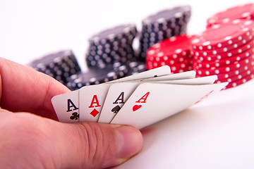 Image showing four aces