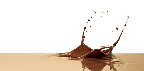 Image showing chocolate splash