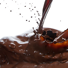 Image showing pouring chocolate