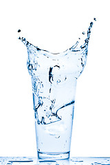 Image showing water splash in glass