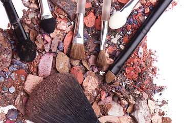 Image showing crushed eyeshadows