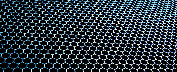 Image showing abstract metallic grid