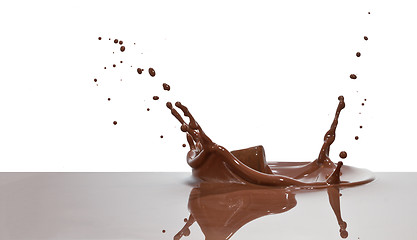 Image showing chocolate splash