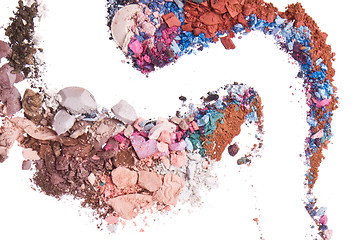 Image showing crushed eyeshadows