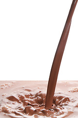 Image showing pouring chocolate