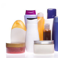 Image showing cosmetic bottles