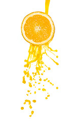 Image showing orange juice splash