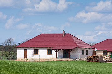 Image showing family house construction