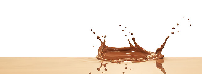 Image showing chocolate splash