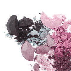 Image showing multicolored crushed eyeshadows