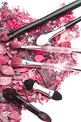 Image showing crushed eyeshadows