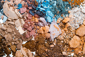 Image showing crushed eyeshadows