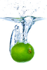 Image showing lime splashing