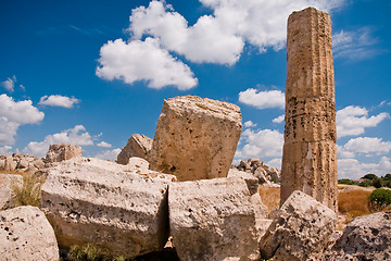 Image showing Greek temple in Selinunte