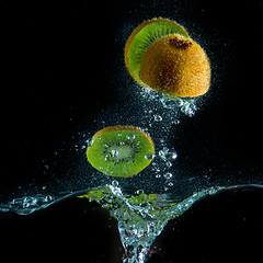 Image showing kiwi splash