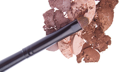 Image showing crushed eyeshadows