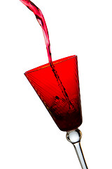 Image showing pouring red wine 