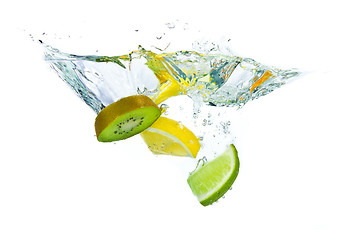 Image showing fruit splashing