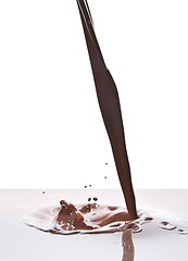 Image showing pouring chocolate