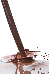 Image showing pouring chocolate