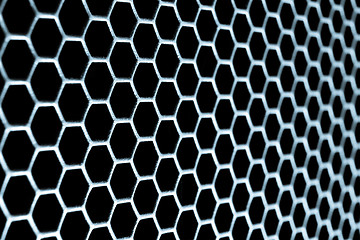 Image showing abstract metallic grid