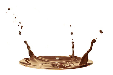 Image showing chocolate splash