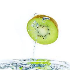 Image showing kiwi splashing