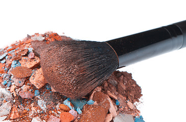 Image showing crushed eyeshadows