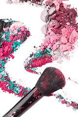 Image showing crushed eyeshadows