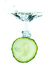 Image showing cucumber in water