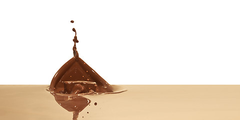 Image showing chocolate splash