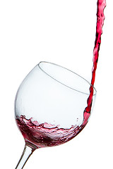 Image showing pouring red wine 