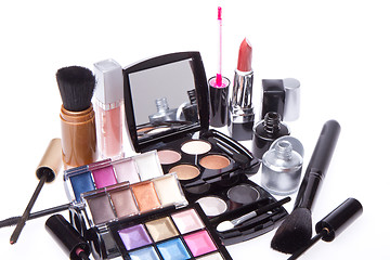 Image showing set of cosmetic makeup products