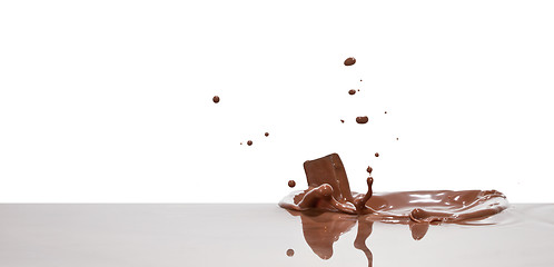 Image showing chocolate splash