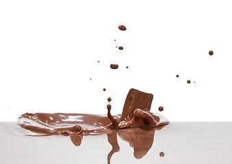 Image showing chocolate splash