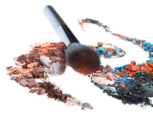 Image showing crushed eyeshadows