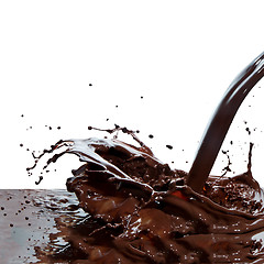 Image showing pouring chocolate