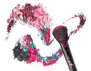 Image showing crushed eyeshadows