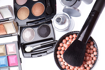 Image showing set of cosmetic makeup products